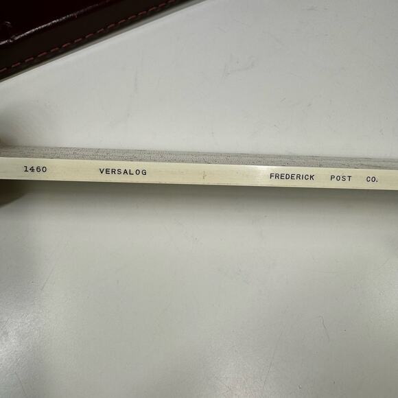 Vintage Frederick Post Co. Versalog 1460 Slide Rule Leather Case Hemmi Japan - Picture 5 of 10